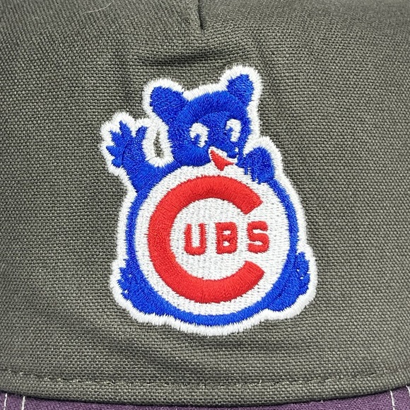 Chicago Cubs New Era The Golfer Snapback Cap Hat Black Purple MLB - Picture 4 of 16